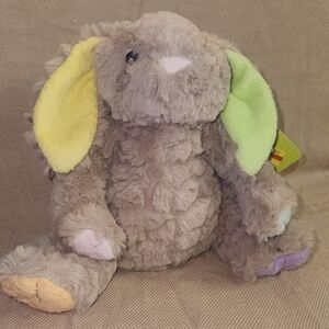 Plush Bunny with Colorful Ears